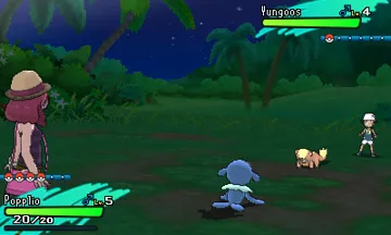 Pokemon Moon (USA) (En,Ja,Fr,De,Es,It,Zh,Ko) screen shot game playing